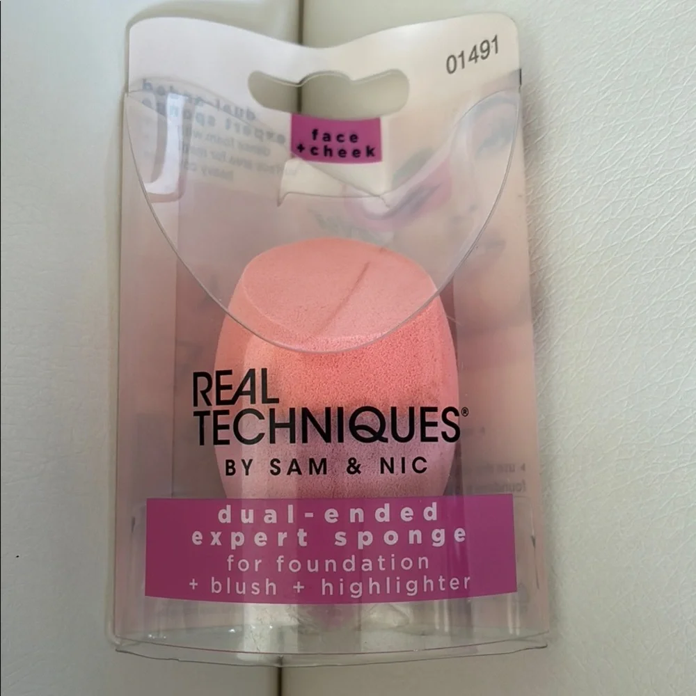 3-Pack Real Techniques Dual-Ended Sponge Face & Cheek Beauty Blenders